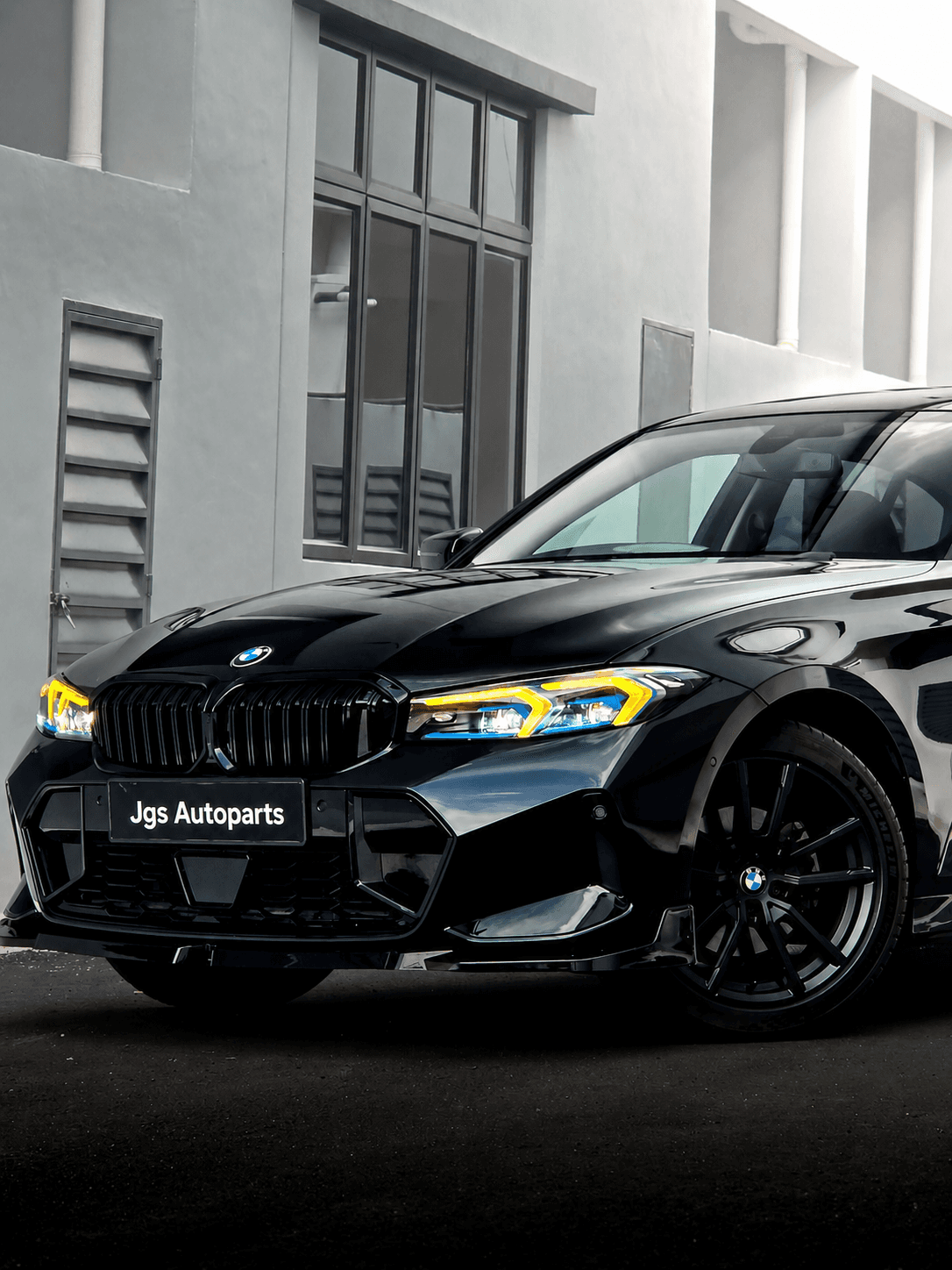 Completed black BMW G20 LCI conversion by JGS Auto Parts